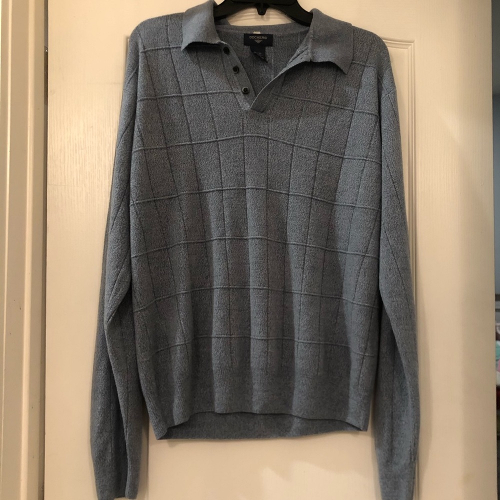 Dockers Button Collard Pullover - image 1